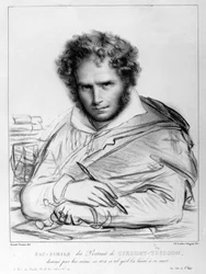 Self Portrait, print made by J. B. Lambert